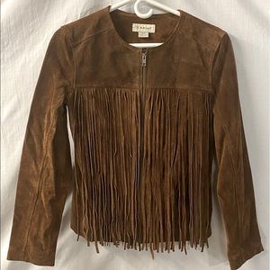 Ariat Leather Fringed Jacket, Size Small NWOT